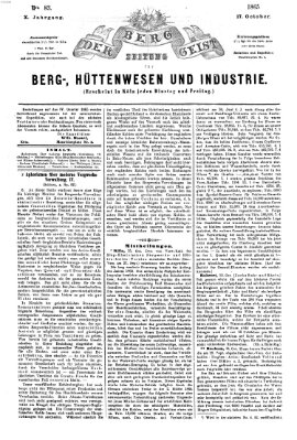 Der Berggeist Dienstag 17. Oktober 1865