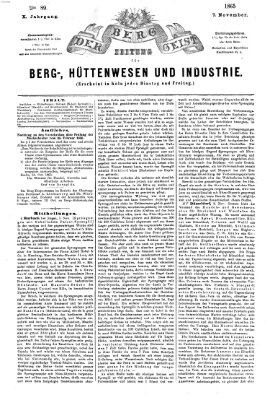 Der Berggeist Dienstag 7. November 1865