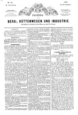 Der Berggeist Dienstag 14. November 1865