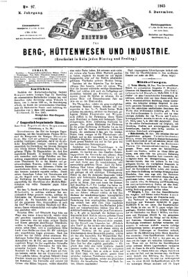 Der Berggeist Dienstag 5. Dezember 1865