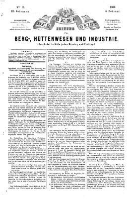 Der Berggeist Dienstag 6. Februar 1866