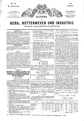 Der Berggeist Freitag 2. März 1866