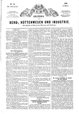 Der Berggeist Dienstag 6. März 1866