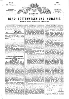 Der Berggeist Freitag 20. April 1866