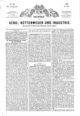 Der Berggeist Dienstag 15. Mai 1866