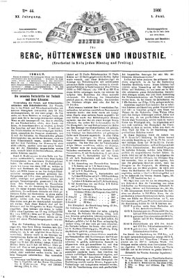 Der Berggeist Freitag 1. Juni 1866