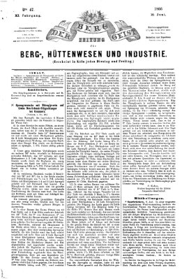 Der Berggeist Dienstag 12. Juni 1866