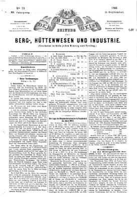 Der Berggeist Dienstag 11. September 1866