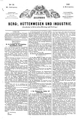 Der Berggeist Freitag 2. November 1866