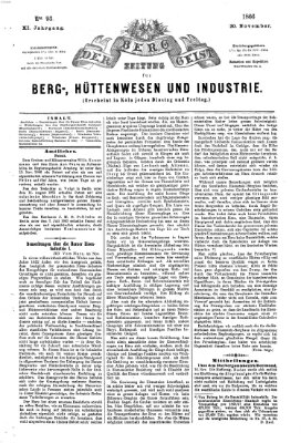 Der Berggeist Dienstag 20. November 1866