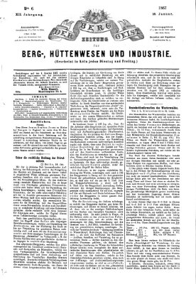 Der Berggeist Freitag 18. Januar 1867