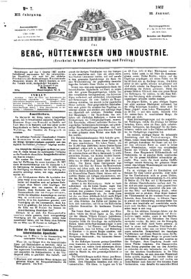 Der Berggeist Dienstag 22. Januar 1867