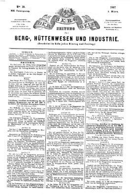 Der Berggeist Dienstag 5. März 1867