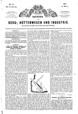 Der Berggeist Dienstag 12. März 1867