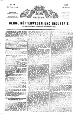 Der Berggeist Freitag 26. April 1867