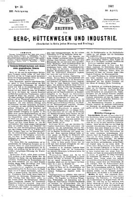 Der Berggeist Dienstag 30. April 1867