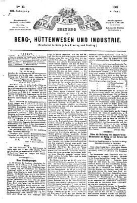 Der Berggeist Dienstag 4. Juni 1867