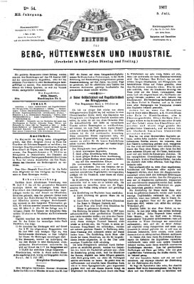 Der Berggeist Freitag 5. Juli 1867