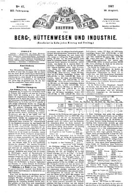 Der Berggeist Dienstag 20. August 1867