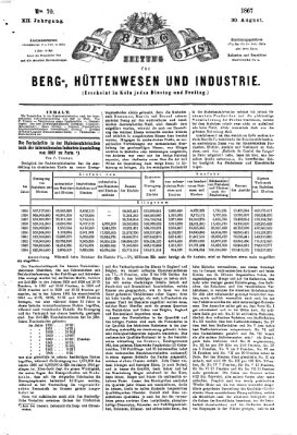 Der Berggeist Freitag 30. August 1867