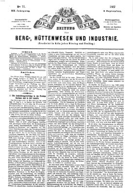 Der Berggeist Dienstag 3. September 1867