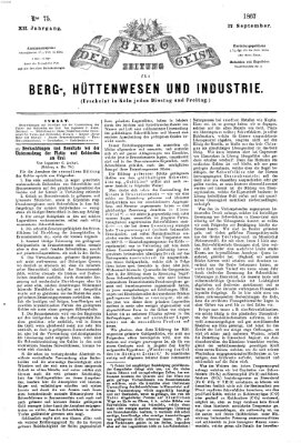 Der Berggeist Dienstag 17. September 1867