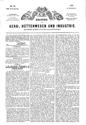 Der Berggeist Freitag 4. Oktober 1867