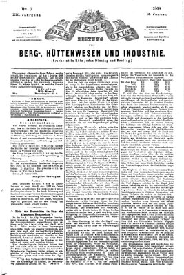 Der Berggeist Freitag 10. Januar 1868