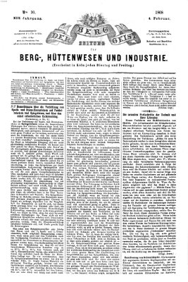 Der Berggeist Dienstag 4. Februar 1868