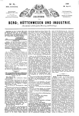 Der Berggeist Dienstag 28. April 1868