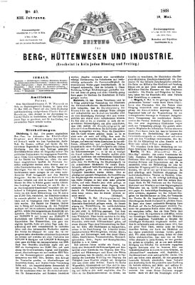 Der Berggeist Dienstag 19. Mai 1868