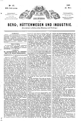 Der Berggeist Freitag 29. Mai 1868