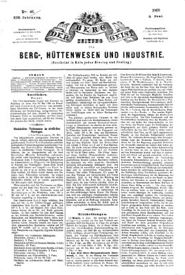 Der Berggeist Dienstag 9. Juni 1868