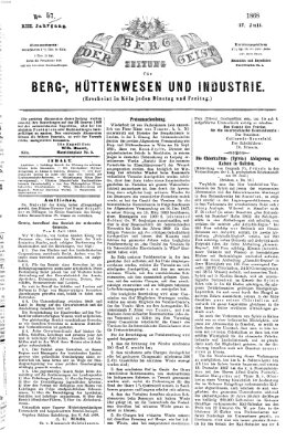 Der Berggeist Freitag 17. Juli 1868