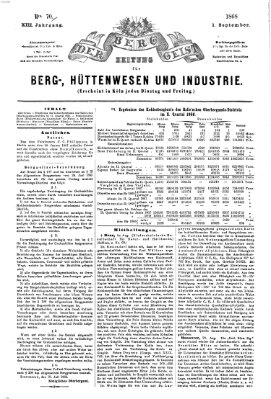 Der Berggeist Dienstag 1. September 1868