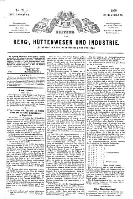 Der Berggeist Freitag 18. September 1868