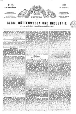 Der Berggeist Dienstag 27. Oktober 1868