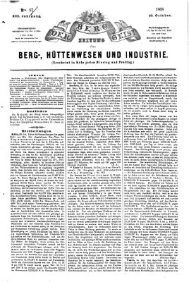 Der Berggeist Freitag 30. Oktober 1868