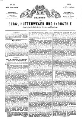 Der Berggeist Freitag 20. November 1868