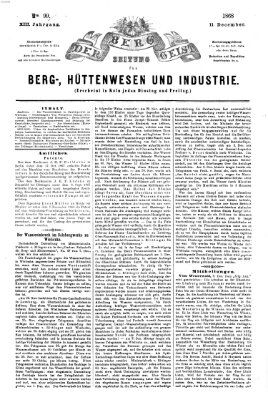 Der Berggeist Freitag 11. Dezember 1868