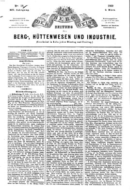 Der Berggeist Dienstag 2. März 1869