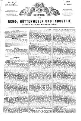 Der Berggeist Dienstag 27. April 1869