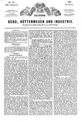 Der Berggeist Freitag 30. April 1869