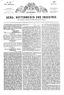 Der Berggeist Dienstag 22. Juni 1869