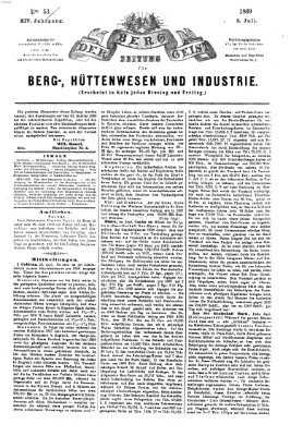 Der Berggeist Freitag 2. Juli 1869