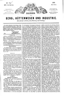 Der Berggeist Freitag 16. Juli 1869