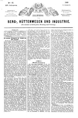 Der Berggeist Dienstag 3. August 1869