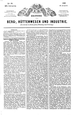 Der Berggeist Freitag 13. August 1869