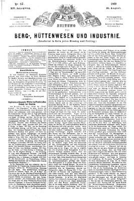 Der Berggeist Freitag 20. August 1869