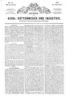 Der Berggeist Freitag 10. September 1869